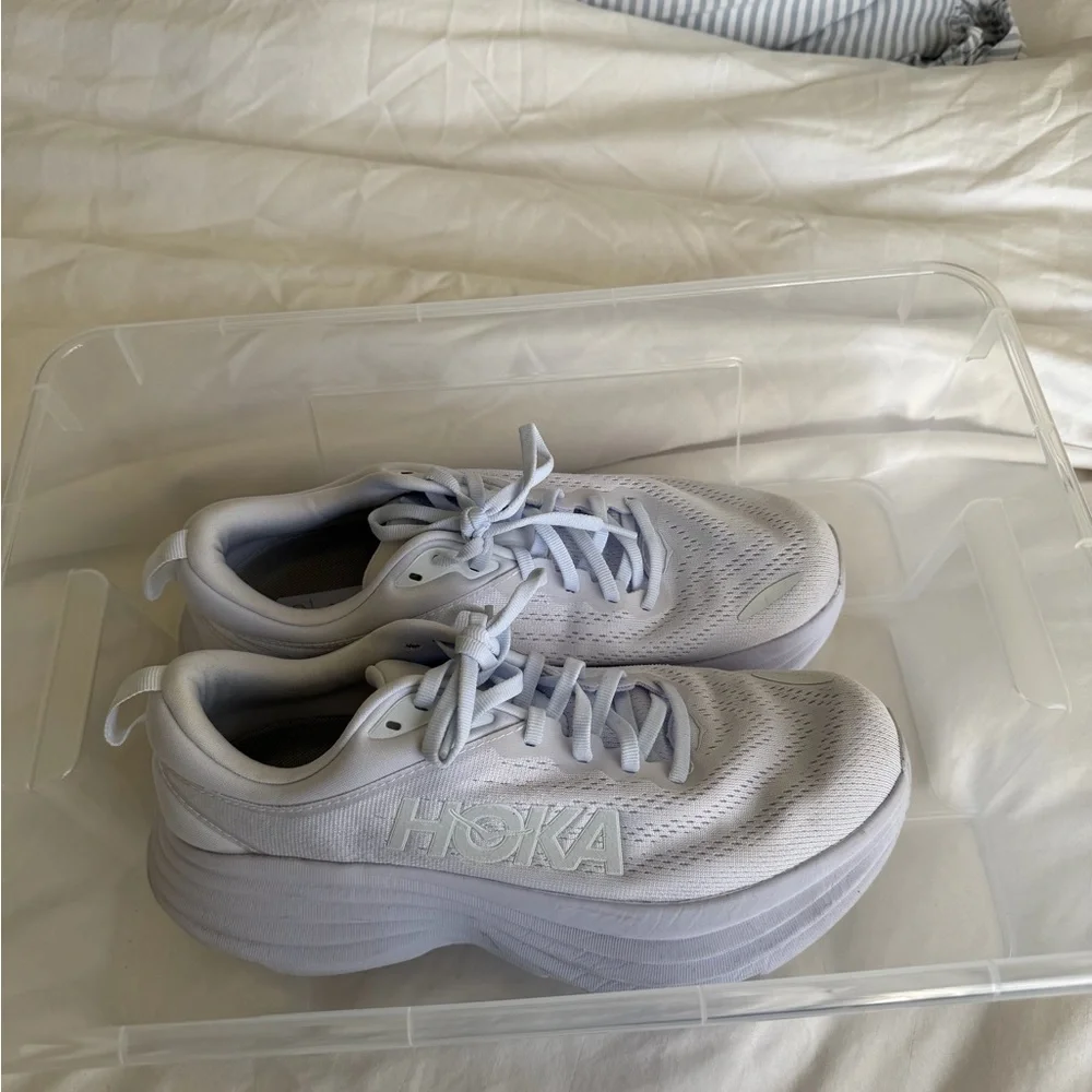 Hoka Women's Light Gray Athletic Shoes - Picture 1 of 5